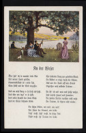 Lyrik-AK Bunte Reihe An Der Weser - Musik Unter Dem Baum, Ungebraucht - Autres & Non Classés