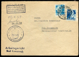 Französische Zone Rheinland Pfalz, 1949, 21, 26, Brief - Autres & Non Classés