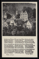 Lyrik-AK Ludwig Uhland: Gedicht Ulmenbaum - Die Ulme Zu Hirsau, Ungebraucht - Andere & Zonder Classificatie