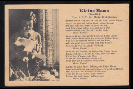 Lyrik-AK Marschlied: Kleine Mama Von Werth / Kuntzen, ALTENHUNDEM (LENNE) 5.5.42 - Other & Unclassified