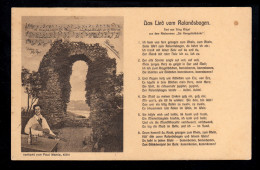 Lyrik-AK Jörg Ritzel: Das Lied Vom Rolandsbogen, KÖNIGSWINTER 12.5.1925  - Otros & Sin Clasificación
