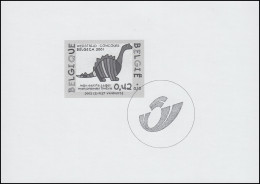 Belgien 3106 Schwarzdruck Kinder-Zeichenwettbewerb Meine Erste Briefmarke Drache - Other & Unclassified