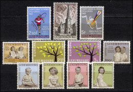 655-665 Luxemburg-Jahrgang 1962 Komplett, Postfrisch - Altri & Non Classificati