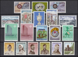 746-764 Luxemburg Jahrgang 1967 Komplett, Postfrisch - Altri & Non Classificati