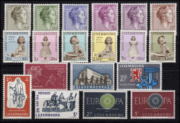 618-636 Luxemburg-Jahrgang 1960 Komplett, Postfrisch - Altri & Non Classificati