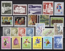 899-921 Luxemburg Jahrgang 1975 Komplett, Postfrisch - Altri & Non Classificati