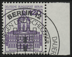 675 Burgen U.Schl. 120 Pf Seitenrand Re. ESST Berlin - Used Stamps