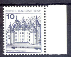 532 Burgen U.Schl. 10 Pf Seitenrand Re. ** Postfrisch - Ongebruikt