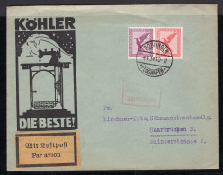 Deutsches Reich, 1934, W 22, Brief - Se-Tenant