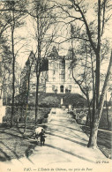  64  PAU   L'ENTREE DU CHATEAU, VUE PRISE DU PARC - Pau