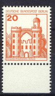 533 Burgen U.Schl. 20 Pf Unterrand ** Postfrisch - Unused Stamps