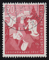 154 Bundesjugendplan 20+3 Pf O Gestempelt - Used Stamps