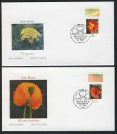2471-2472A Blumen 0,20 Und 0,55 Euro Auf 2 FDC ESSt Berlin - Briefe U. Dokumente