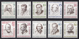 163-172 Männer Berlins II - Satz Postfrisch ** - Unused Stamps