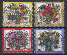 573-576 Wofa Blumensträuße 1974 - Satz Mit Vollstempel ESSt BERLIN - Used Stamps