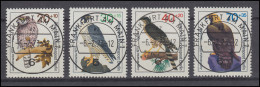 442-445 Jugend Greifvögel 1973 - Satz Mit Vollstempel Versandstelle FRANKFURT/M. - Gebraucht