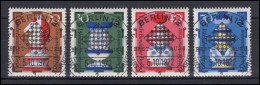 435-438 Wofa Schachfiguren 1972 - Satz Mit Vollstempel ESSt BERLIN - Gebraucht