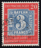 114 100 Jahre Briefmarken 20 Pf O Gestempelt - Usati