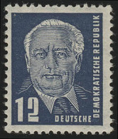 323za XII Wilhelm Pieck 12 Pf Wz.2 XII ** Geprüft - Ungebraucht