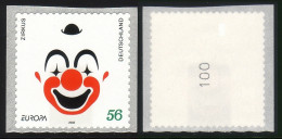 2272 Europa Clown Selbstklebend Sk Mit Nummer 100 ** - Rollenmarken