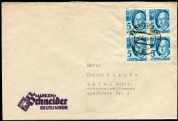 Französische Zone Württemberg, 1949, 30 (4), Brief - Autres & Non Classés