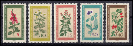 757-761 Einheimische Heilpflanzen - Satz **, Sperrwert 761 Geprüft Schönherr BPP - Unused Stamps