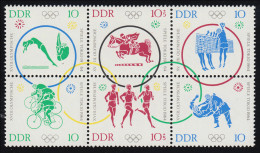 1039-1044 Olympia Tokio 1964 - Sechserblock **, Alle Werte Geprüft Schönherr BPP - Unused Stamps