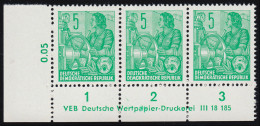 577B Fünfjahrplan 5 Pfennig - Druckvermerk DV (3), Ungefaltet, ** - Nuovi