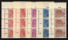 580B Mit 582-585B Fünfjahrplan - Alle Druckvermerk DV (3), Ungefaltet, ** - Unused Stamps