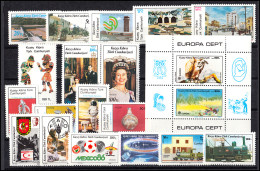 179-198 Zypern (türkisch) Jahrgang 1986 Komplett, Postfrisch - Altri & Non Classificati