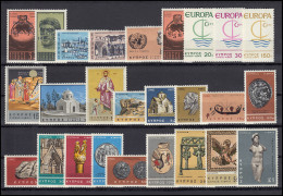 261-286 Zypern (griechisch) Jahrgang 1966 Komplett, Postfrisch - Autres & Non Classés