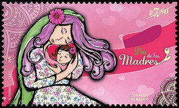 2018 MÉXICO DÍA DE LAS MADRES STAMP  MNH, MOTHER'S DAY, MOM AND CHILD - Messico