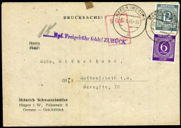 Gemeinschaftsausgaben, 1946, 916, 920, Brief - Sonstige & Ohne Zuordnung