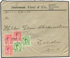 Deutsche Kolonien Ostafrika, 1909, 89, 90, Brief - África Oriental Alemana