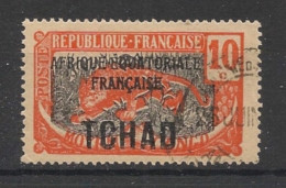 TCHAD - 1925-28 - N°YT. 37 - Panthère 10c - Oblitéré / Used - Used Stamps