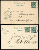 Deutsches Reich, 1891, P 26, P 30, Brief - Other & Unclassified