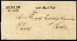 Berliner Postgeschichte, 1824, Brief - Prephilately