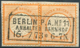 Berliner Postgeschichte, 1873, 18 (2), Briefstück - Gebruikt