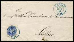 Berliner Postgeschichte, 1867, 17 A, Brief - Otros & Sin Clasificación