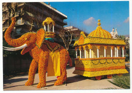 CPSM / CPM 10.5 X 15 Alpes Maritimes MENTON Fête Du Citron Images Et Lumières De France "La Maison à Vapeur" éléphant - Menton