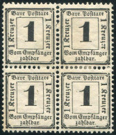 Altdeutschland Bayern, 1870, Postfrisch, Viererblock - Postfris