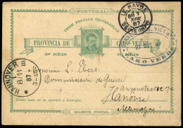 Kap Verde, 1887, Brief - Islas De Cabo Verde