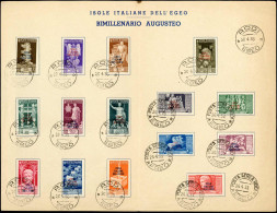 Ägäische Inseln, 1938, 175-89, Gestempelt - Sonstige - Europa