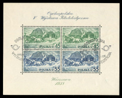 Polen, 1938, Bl. 5 A, 6, Gestempelt - Altri & Non Classificati