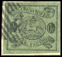 Altdeutschland Braunschweig, 1863, 10 A, Briefstück - Braunschweig