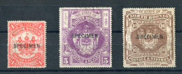 Nordborneo, 1894, 60, 62, 63 SPEC., Ungebraucht, Ohne Gummi - Otros - Asia