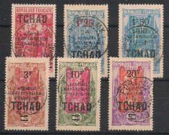 TCHAD - 1926-27 - N°YT. 47 à 52 - Série Complète - Oblitéré / Used - Used Stamps