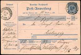 Deutsches Reich, 1890, A 8 I, Brief - Other & Unclassified