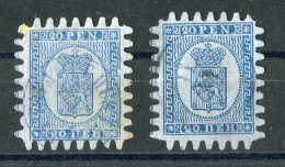 Finnland, 1866, 8 B, C, Gestempelt - Other & Unclassified