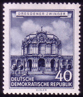 496 Historische Bauwerke 40 Pf Dresdner Zwinger ** - Neufs